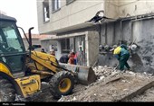 بازدید معاون شهردار تهران از اماکن آسیب‌دیده در شهر ری