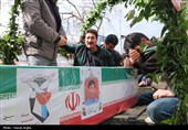 تشییع پیکر شهید حسین بازرگانی فر - زنجان