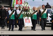تشییع پیکر شهید حسین بازرگانی فر - زنجان