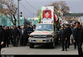 تشییع پیکر شهید حسین بازرگانی فر - زنجان