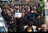 تشییع پیکر شهید حسین بازرگانی فر - زنجان