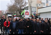 تشییع پیکر شهید حسین بازرگانی فر - زنجان