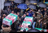 تشییع پیکر 8  شهید  حملات آمریکایی صهیونی در خرم آباد