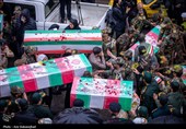 تشییع پیکر 8  شهید  حملات آمریکایی صهیونی در خرم آباد