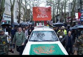 آیین تشییع جمعی از شهدای والامقام جــــنگ رمــــضان اســـتان لـــرستـــان