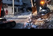 عملیات آواربرداری و امدادرسانی در پی حمله صهیونی آمریکایی به چند منزل مسکونی در خرم‌آباد