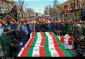 تشییع پیکر 21 شهید حملات آمریکایی صهیونی در تبریز