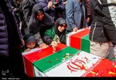 تشییع پیکر 21 شهید حملات آمریکایی صهیونی در تبریز