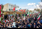 تشییع پیکر 21 شهید حملات آمریکایی صهیونی در تبریز