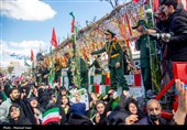 تشییع پیکر 21 شهید حملات آمریکایی صهیونی در تبریز