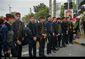 تشییع پیکر دانش آموز شهید محمدحسین دهقان - قم