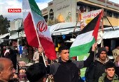 اعلام همبستگی جوانان غزه با ایران و محور مقاومت