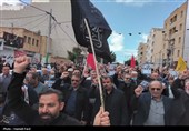 تشییع شهیدان اقتدار رمضان محمدرضا کرمی و یوسف صبحانی‌نسب در بوشهر