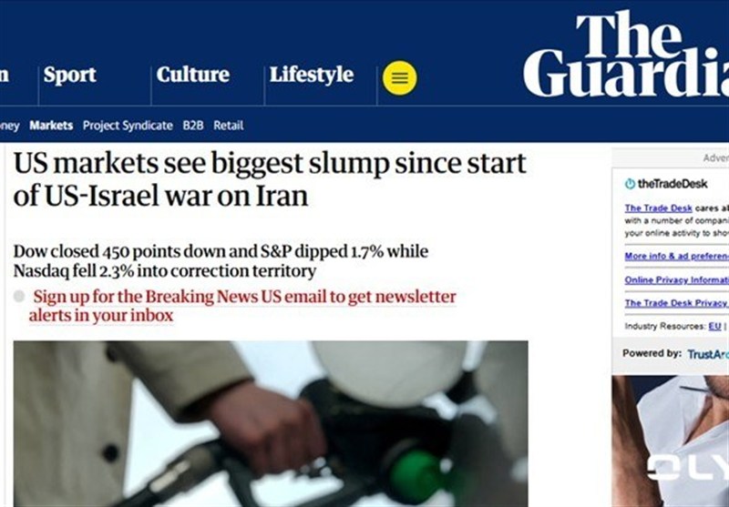 بزرگ‌ترین افت بازارهای آمریکا از آغاز جنگ