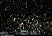 وداع با پیکر شهید سردار بهنام رضایی از شهدای اقتدار رمضان در بوشهر