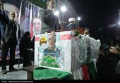 وداع با پیکر شهید سردار بهنام رضایی از شهدای اقتدار رمضان در بوشهر