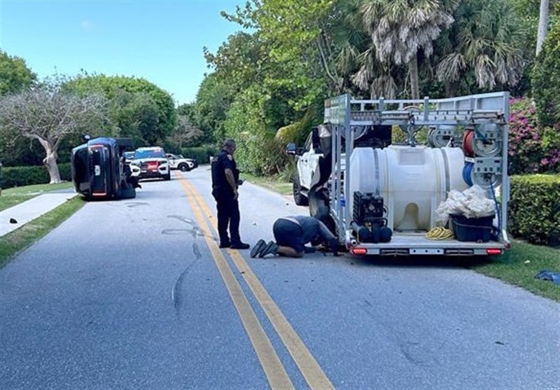 گلف , دونالد ترامپ , تصادف ,