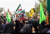 تشییع پیکر 6 شهید حملات آمریکایی صهیونی در قزوین