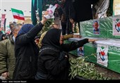 تشییع پیکر 6 شهید حملات آمریکایی صهیونی در قزوین
