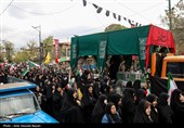 تشییع پیکر 6 شهید حملات آمریکایی صهیونی در قزوین