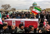 تشییع پیکر 6 شهید حملات آمریکایی صهیونی در قزوین