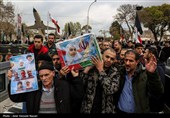 تشییع پیکر 6 شهید حملات آمریکایی صهیونی در قزوین