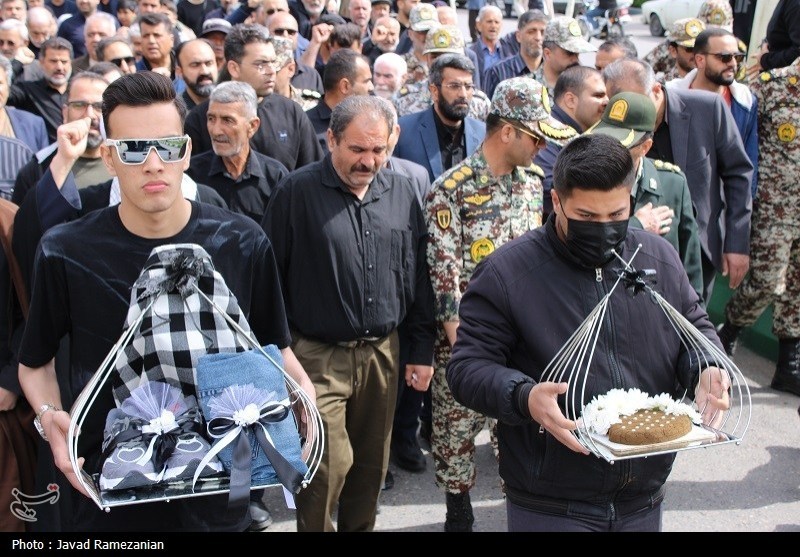 جنگ , شهدای مدافع وطن , تشییع , اخبار دامغان , تسنیم , اخبار استان سمنان , شهید ,