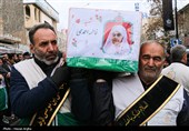 تشییع پیکر 5 شهید حملات آمریکایی صهیونی در زنجان