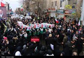 تشییع پیکر 5 شهید حملات آمریکایی صهیونی در زنجان