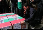 تشییع پیکر 5 شهید حملات آمریکایی صهیونی در زنجان