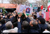 تشییع پیکر 5 شهید حملات آمریکایی صهیونی در زنجان