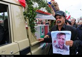 تشییع پیکر 5 شهید حملات آمریکایی صهیونی در زنجان
