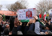 تشییع پیکر 5 شهید حملات آمریکایی صهیونی در زنجان
