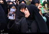 تشییع پیکر 5 شهید حملات آمریکایی صهیونی در زنجان