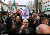 تشییع پیکر 5 شهید حملات آمریکایی صهیونی در زنجان