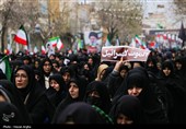 تشییع پیکر 5 شهید حملات آمریکایی صهیونی در زنجان