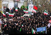 تشییع پیکر 5 شهید حملات آمریکایی صهیونی در زنجان