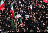 تشییع پیکر 5 شهید حملات آمریکایی صهیونی در زنجان