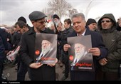 تشییع پیکر 5 شهید حملات آمریکایی صهیونی در زنجان