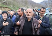 تشییع پیکر شهید مجتبی علیزاده در گیلان
