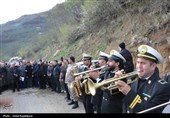 تشییع پیکر شهید مجتبی علیزاده در گیلان