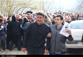 تشییع پیکر شهید مجتبی علیزاده در گیلان