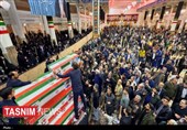 مراسم وداع با شهدای پردیسان در حرم بانوی کرامت برگزار شد
