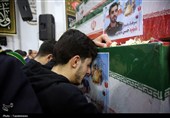 وداع با پیکر شهدای پردیسان در حرم قم