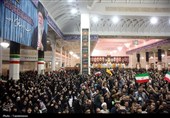 وداع با پیکر شهدای پردیسان در حرم قم