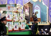 وداع با پیکر شهدای پردیسان در حرم قم