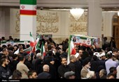 وداع با پیکر شهدای پردیسان در حرم قم