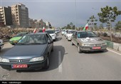حماسه خودرویی مردم و دستگاههای اجرایی اردبیل در حمایت از نظام
