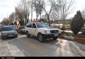 حماسه خودرویی مردم و دستگاههای اجرایی اردبیل در حمایت از نظام