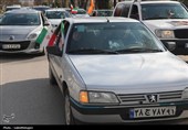 حماسه خودرویی مردم و دستگاههای اجرایی اردبیل در حمایت از نظام